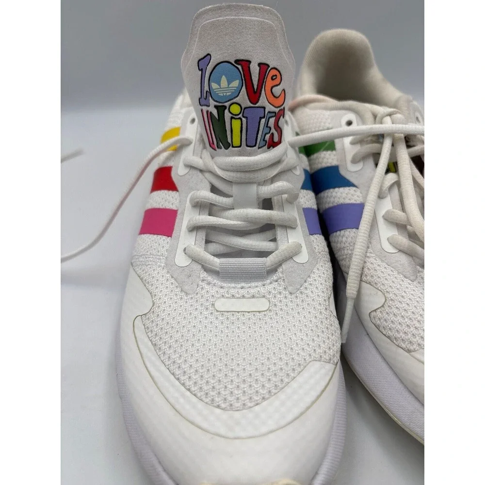 Adidas ZX 1K Boost Pride‎ Colors Sneakers, New. Sz 8